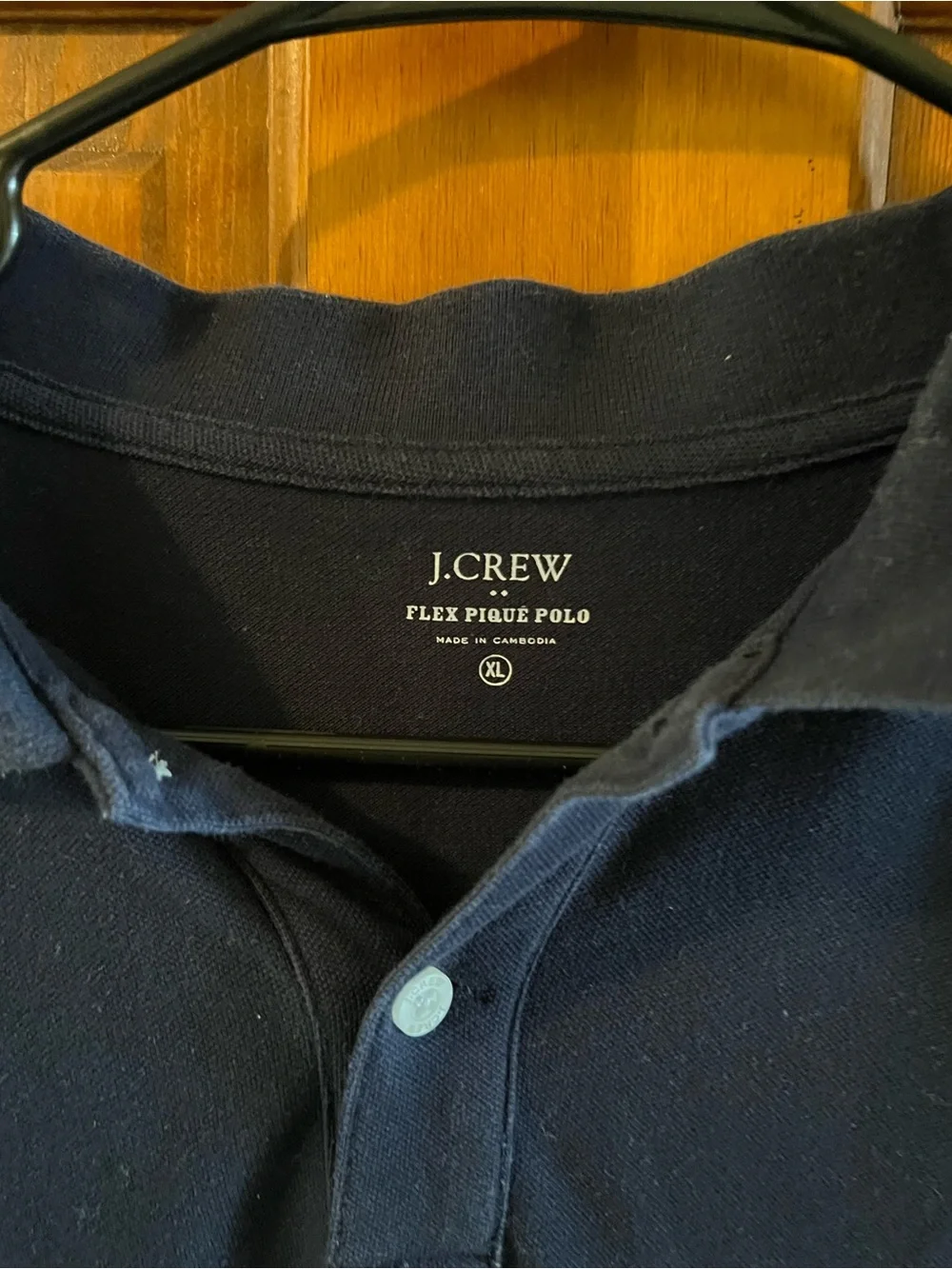 J. Crew Men’s Dark Navy Short-Sleeve Polo